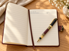 Load image into Gallery viewer, Christ the Teacher Icon Prayer Journal with Pen – PU Leather Gratitude Journal - 8 7/8"x5 8/8" - Gold Foil Icon