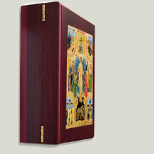 Load image into Gallery viewer, Resurrection Icon Decent Into Hell of Christ and Lifting up Of Adam and Eve Icon in WALL Hanging Or TABLE Box - Prayer Ropes, Beads, Jewelry Prayer Cards Anything Sacred - Catholic Orthodox icon Icon 7 1/2 Inch
