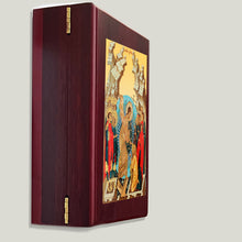 Load image into Gallery viewer, Resurrection Icon Icon Framed in WALL Hanging Or TABLE Box - Prayer Ropes, Beads, Jewelry Prayer Cards Anything Sacred - Catholic Orthodox icon Icon 7 1/2 Inch