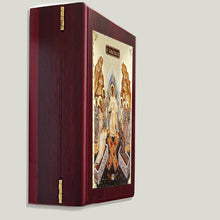 Load image into Gallery viewer, Resurrection Christ' S Descent Into Hell Byzantine Greek Icon TABLE Box - For Prayer Ropes, Beads, Jewelry Prayer Cards Anything Sacred - Catholic Orthodox icon Icon 7 1/2 Inch