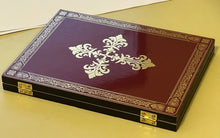 Load image into Gallery viewer, Icon Diptych - Christ The Teacher and Virgin of Kazan With Cross on the Front & Back 8"