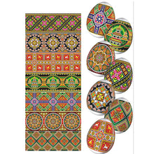 Load image into Gallery viewer, 7 Geometrical Ukrainian Easter Egg Decorating Wraps
