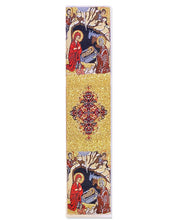 Load image into Gallery viewer, Set of 4 Nativity of Christ Tapestry Bookmarks – Textile Art, 9 1/8" x 2", Individually Wrapped – Great for Gifting