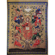 Load image into Gallery viewer, Tapestry Jesus and The 12 Apostles True Vine Wall Hanging