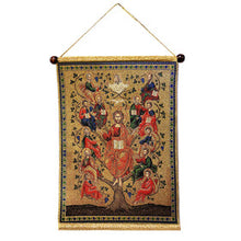 Load image into Gallery viewer, Tapestry Jesus and The 12 Apostles True Vine Wall Hanging