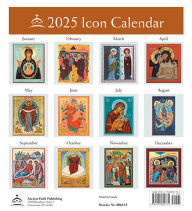 2025 Icon Calendar: Most Holy Theotokos (Gregorian version, new calendar)