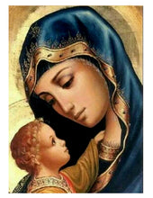 Load image into Gallery viewer, Travel Prayer Book - Traveling Faith: Madonna and Child Icon with Prayer in Leatherette Wallet Case
