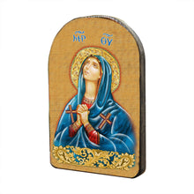 Load image into Gallery viewer, Maria Magdalena Wooden Gold Plated Religious Christian Sacred Icon
