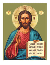 Load image into Gallery viewer, Travel Prayer Book - Traveling Faith: Christ Icon with Prayer in Leatherette Wallet Case
