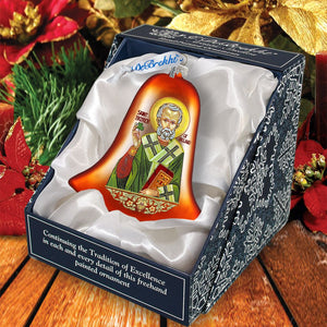 Saint Patrick Glass Ornament by G. DeBrekht