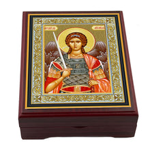 Load image into Gallery viewer, Wooden Icon Box - Saint Michael
