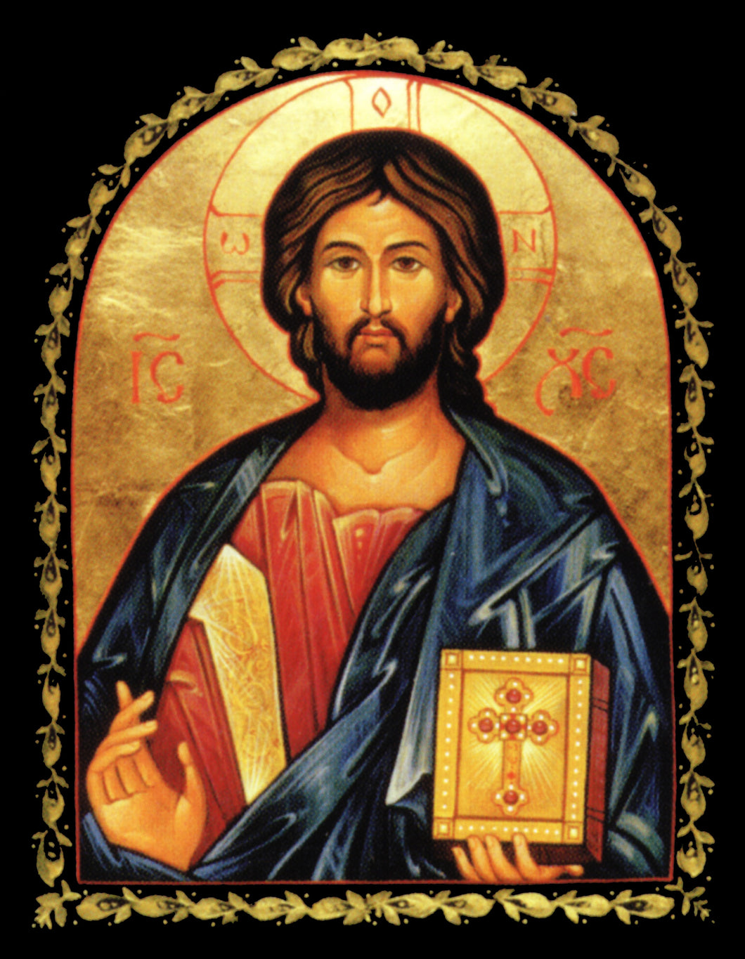 Christ Blessing Icon Cross Stitch Pattern