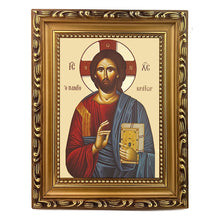 Load image into Gallery viewer, CHRIST BLESSING, PANTOCRATOR - Gilded - Byzantine Greek Icon
