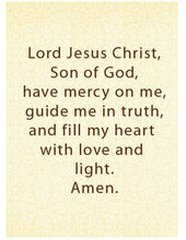 Load image into Gallery viewer, Travel Prayer Book - Traveling Faith: Christ Icon with Prayer in Leatherette Wallet Case
