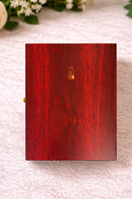 Load image into Gallery viewer, Three Bar Cross Wooden Icon Box Keepsake For Prayer Beads Rosary Jewelry -  Anything Sacred 7 1/2 Inch - Table or Wall Hanging
