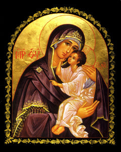 Theotokos Icon Cross Stitch Pattern