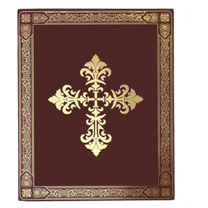 St Xenia Gold Foil Mini Wooden Icon