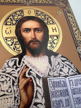Load image into Gallery viewer, Jesus Christ the Teacher Wooden Icon Gold Foil 7 1/2 inch, Wall Hanging &amp; Standing
