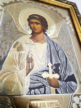 Load image into Gallery viewer, Guardian Angel Orthodox Christian Icon Framed Under Glass 8 1/2" Tall
