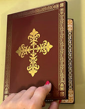 Load image into Gallery viewer, Icon Diptych - Christ The Teacher and Virgin of Kazan With Cross on the Front &amp; Back 8"
