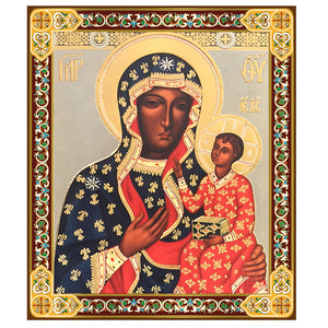 Our Lady of Czestochowa Black Madonna Gold Foil ( 3 Sizes Available)