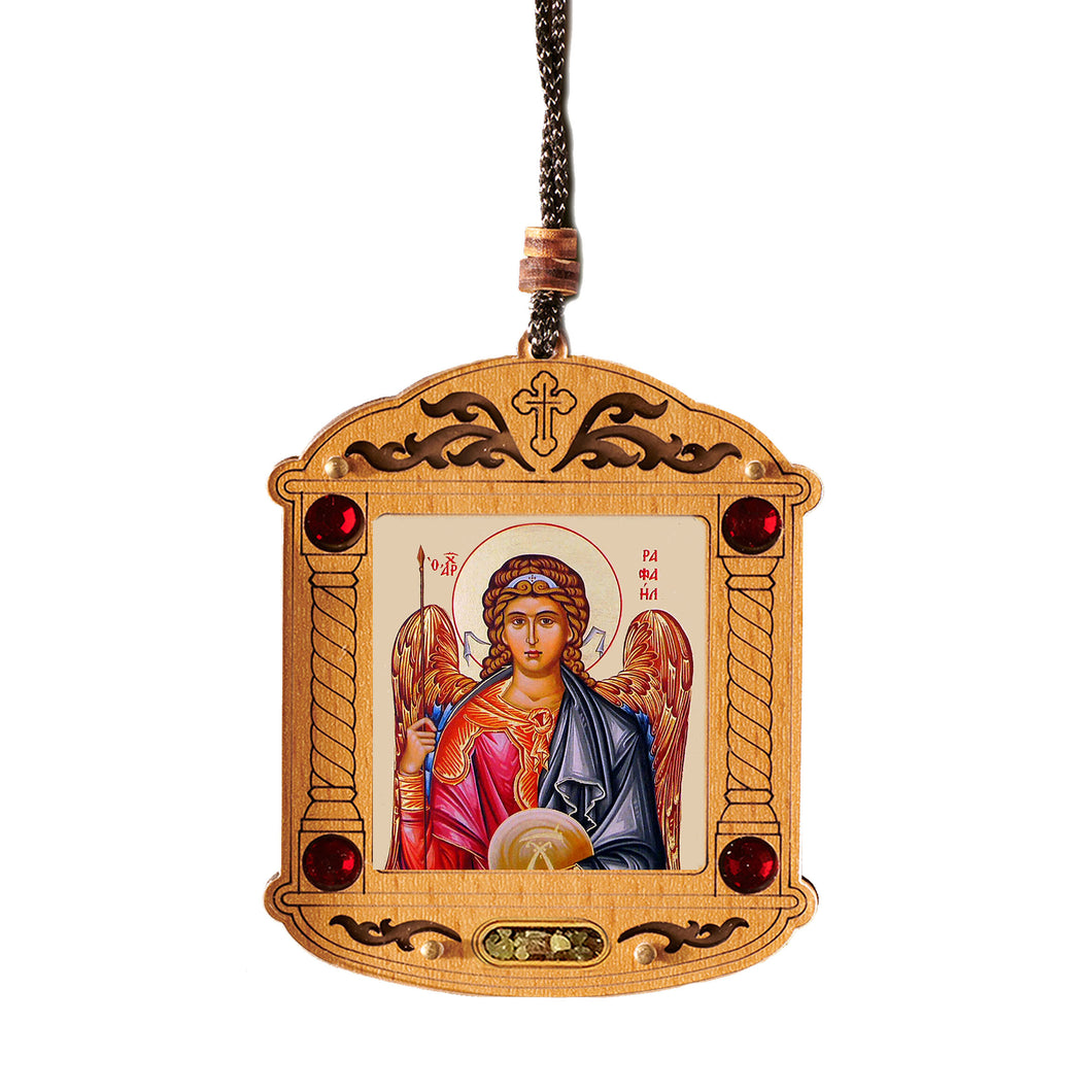 Icon Covered With Special Glass - Crystals and Incense