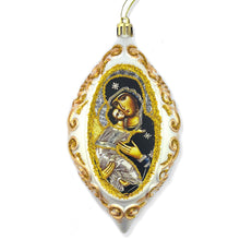 Load image into Gallery viewer, Christmas Ornament Decoration Virgin of Vladimir 6 1/2 Inch Non-Breakable
