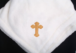 Budded Cross Baby Blanket