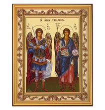 Load image into Gallery viewer, SYNAXIS OF THE HOLY ARCHANGELS MICHAEL AND GABRIEL, FULL BODY
