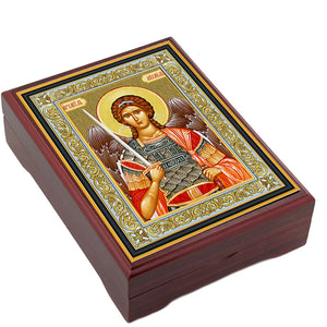 Wooden Icon Box - Saint Michael