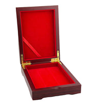 Load image into Gallery viewer, Holy Family Wooden Icon Box For Rosary, Jewelry,  Keepsake Icon Box, Lined With Velvet High Quality  5 1/16"x4 1/16"
