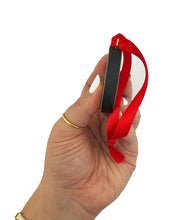 Load image into Gallery viewer, Nativity and Virgin Mary With Christ -  2 Sided Car Room Christmas Tree Pendant Ornament - Orthodox Catholic - Reversible Car Room Icon Ornament Pendant   - 2 Inch Diam on Red Ribbon
