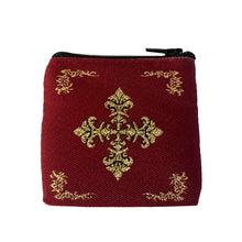 Load image into Gallery viewer, Sterling Silver 925 Cross Pendant 1 3/8"x3/4" Cross Stamped  Sterling Silver 925, Catholic, Orthodox Christian - COMES IN TAPESTRY POUCH
