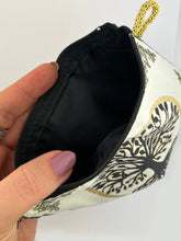 Load image into Gallery viewer, Set of 2 - Tree of Life Pouch With Wooden Prayer Beads 33 Beads - 2 Sided Tapestry  Keepsake Pouch
