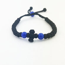 Load image into Gallery viewer, Prayer Bracelet 33 knot Hand Made in Lebanon - Black - Adjustable Fits All
