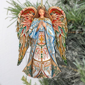Elegant Angel of Hope Wooden Ornaments by G. DeBrekht
