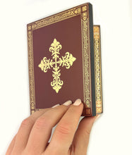 Load image into Gallery viewer, Icon Diptych - Christ The Teacher and Virgin of Perpetual Help - Gold Foil 5 1/4 inch tall
