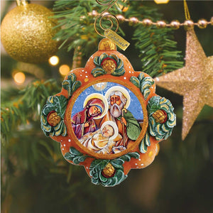 Nativity Sculpted Hand-Painted Christmas Ornament by G. DeBrekht