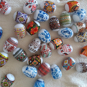 7 Embroidered Ukrainian Easter Egg Decorating Wraps