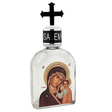 Load image into Gallery viewer, Holy Water Bottle - Glass - Icon of Virgin of Kazan - 5 inch
