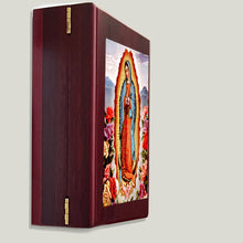 Load image into Gallery viewer, Our Lady of Guadalupe Icon Framed in WALL Hanging Or TABLE  Box - Prayer Ropes, Beads, Jewelry Prayer Cards Anything Sacred - Catholic Orthodox icon  Icon 7 1/2 Inch
