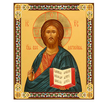 Load image into Gallery viewer, JC168-XL Christ The Teacher - Gold Foil Wooden Icon 9 3/8"x8" inch, Wall Hanging &amp; Standing [CLONE]
