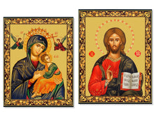 Load image into Gallery viewer, Perpetual Help &amp; Christ The Teacher - Gold Foil Icon Set
