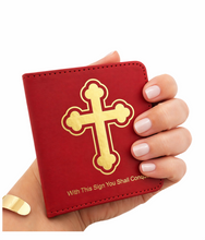 Load image into Gallery viewer, Traveling Icon Diptych - Prayer Book - Nativity of Christ  &amp; Virgin Mary
