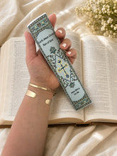 Load image into Gallery viewer, Jesus Prayer Bible Cover Pouch with Matching Bookmark – Set of 2, Three-Bar Cross, ICXC Dove, “Lord Jesus Christ, Son of God, Have Mercy on Me”
