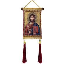 Load image into Gallery viewer, Virgin of Vladimir &amp; Christ Tapestry Icon Set
