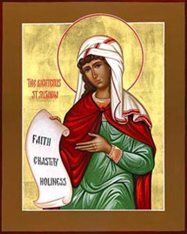 St. Susanna Icon Cross Stitch Pattern