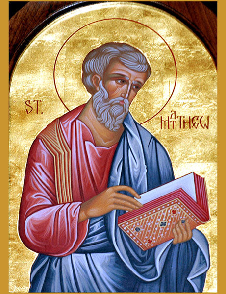 St. Matthew Icon Cross Stitch Pattern