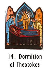 Dormition of the Theotokos Lapel Pin