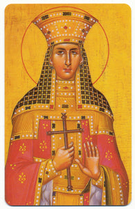 #923 Orthodox Prayer Card St. Irene the Great Martyr of Thessalonica